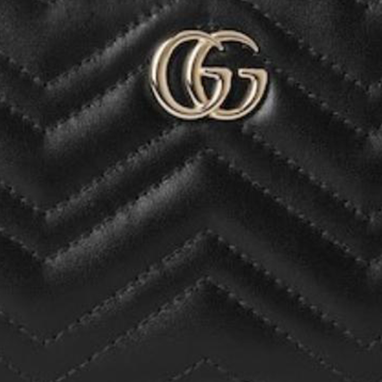 Женский кошелек Gucci GG Marmont (черный) — фото 7