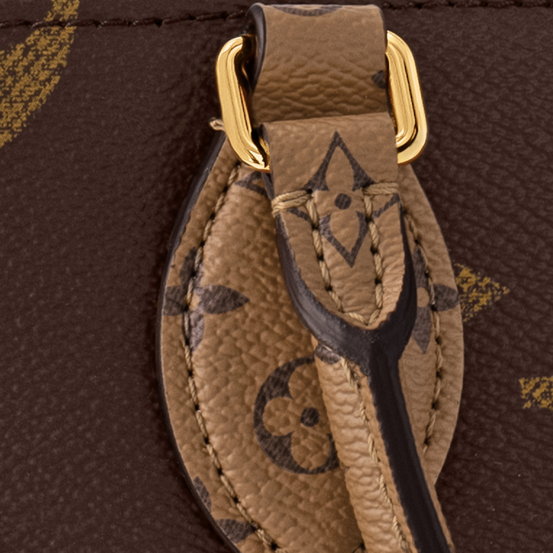 Женская сумка Louis Vuitton ONTHEGO EAST WEST Chain (коричневая) — фото 5