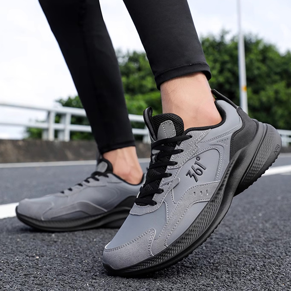 361° Wear resistant And Lightweight Low top Running Shoes Men’s Gray