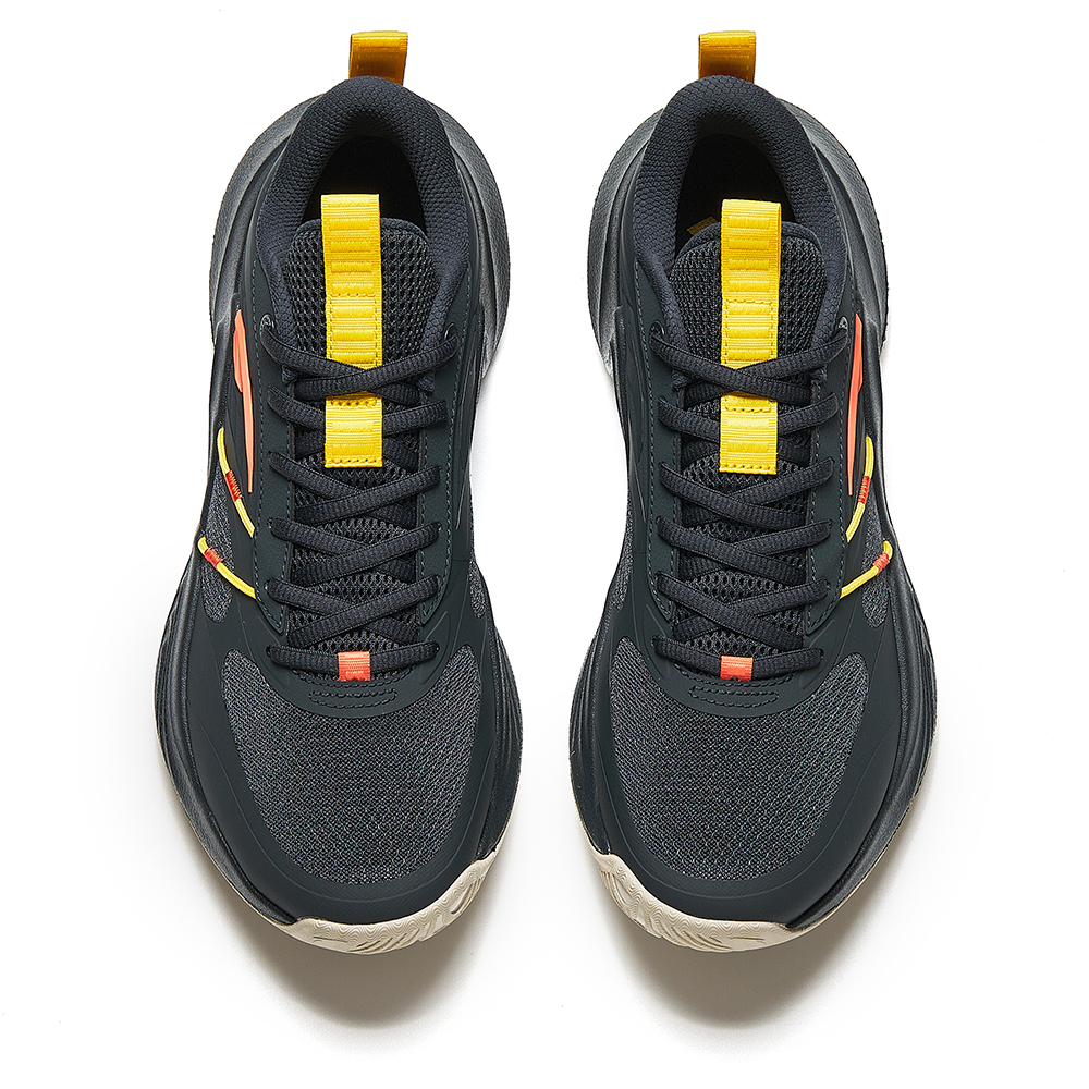 Anta Slip Resistant Abrasion Resistant Low top Basketball Shoes Men’s Black Yellow