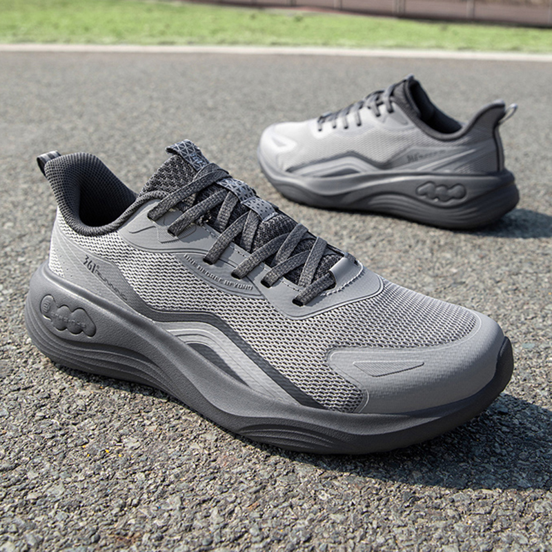 361° Slip Resistant, Lightweight, And Breathable Low top Sprint Running Shoes Men’s Gray