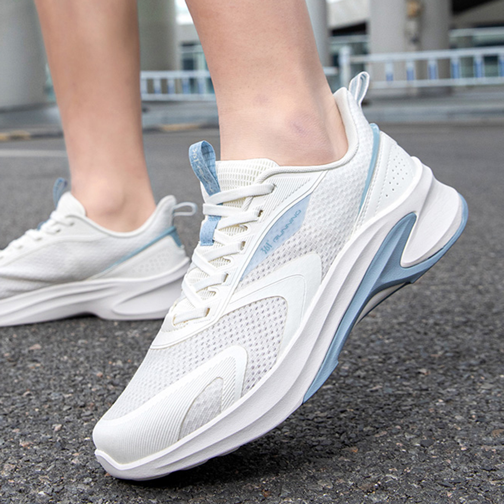 361° Slip Resistant Abrasion Resistant Low top Casual Running Shoes Men’s White Blue