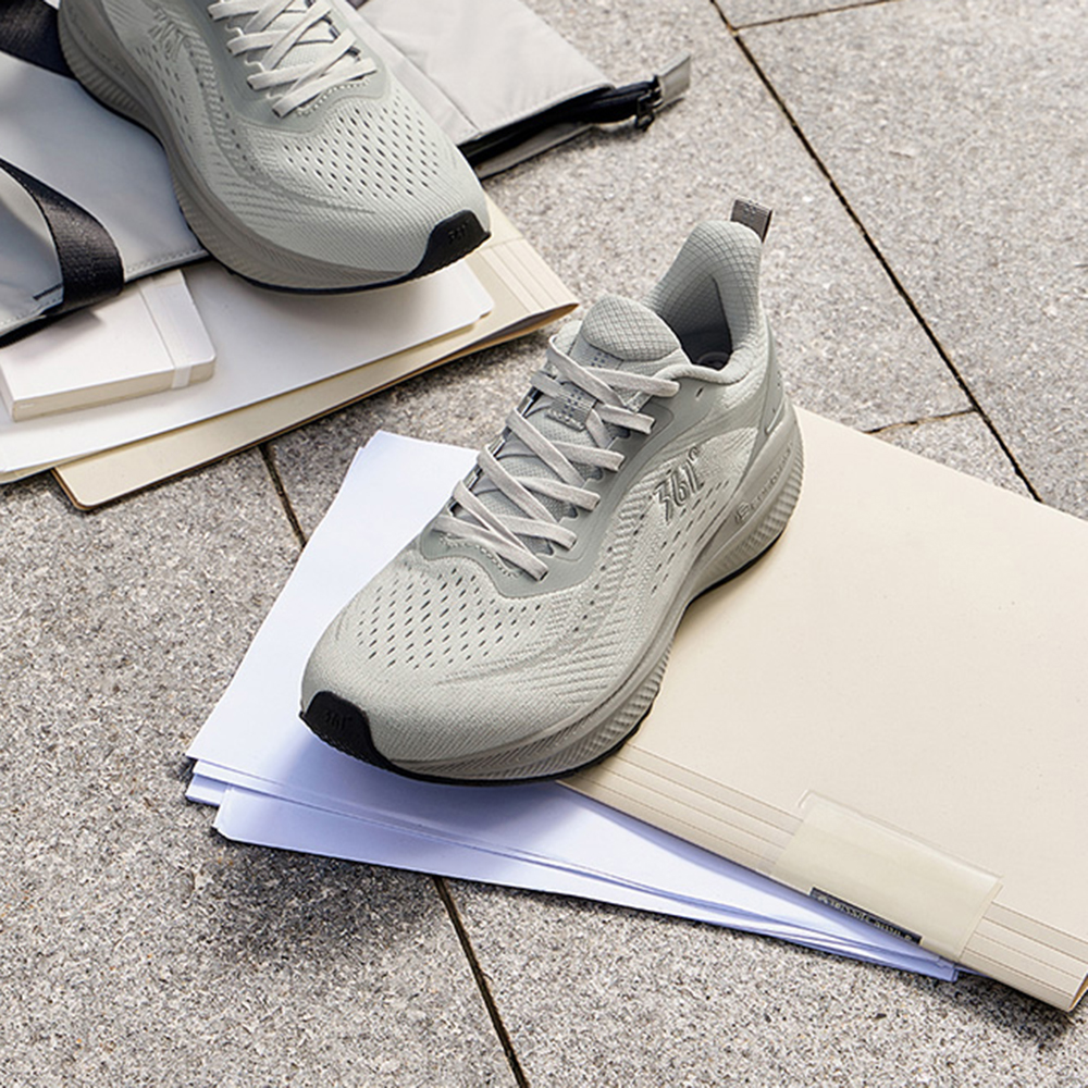 361° Star Path Cushioning Slip Resistant Low top Casual City Commuting Running Shoes Men’s Gray
