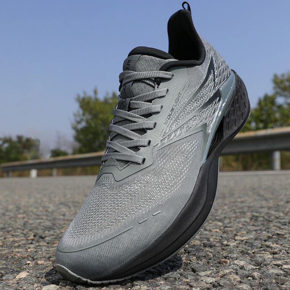 361° Cushioning Breathable Low top Sprint Running Shoes Men’s Gray Black