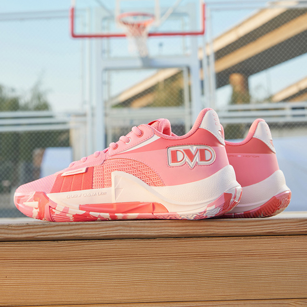 361° Slip Resistant Abrasion Resistant Low top Basketball Shoes Men’s Sunset Coral