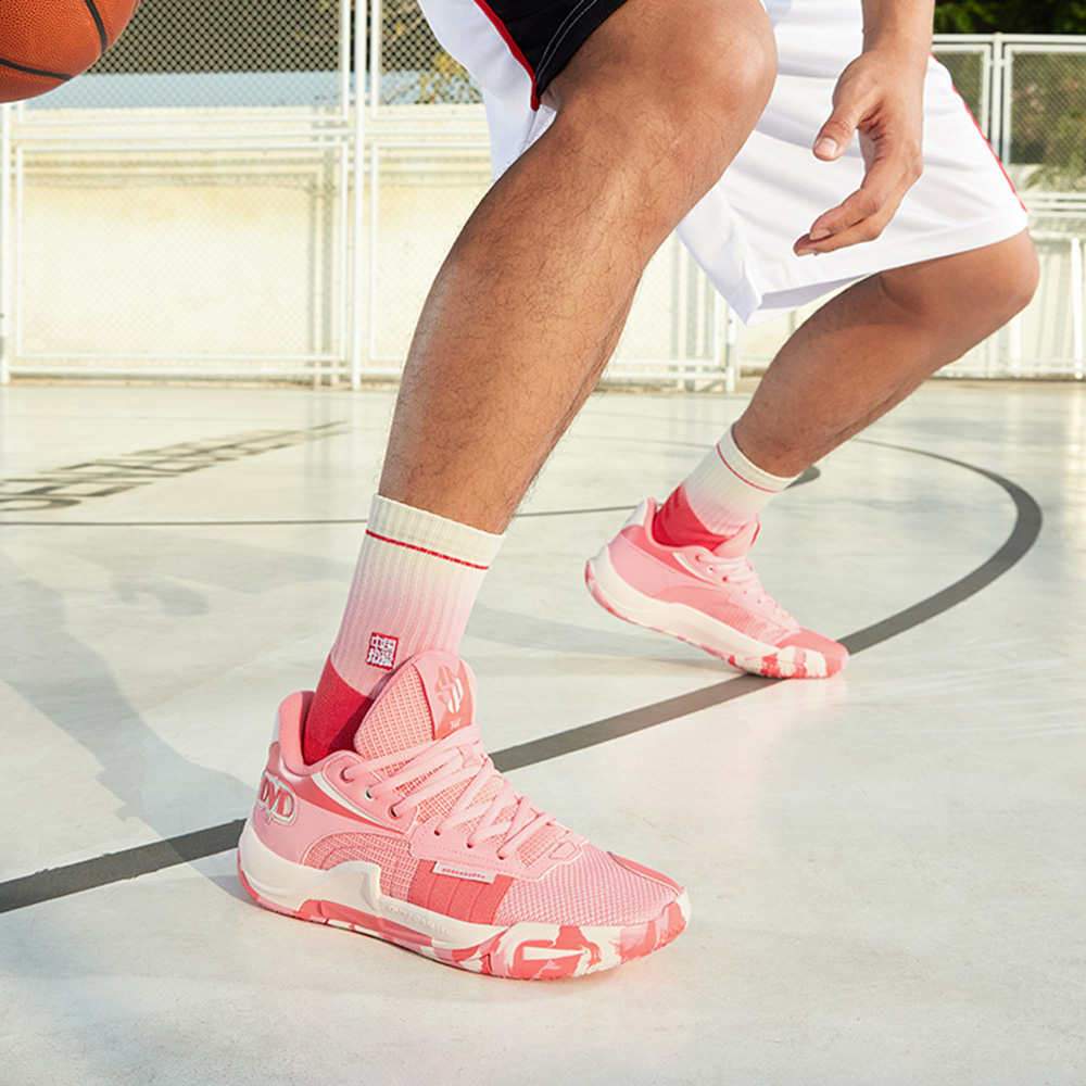 361° Slip Resistant Abrasion Resistant Low top Basketball Shoes Men’s Sunset Coral