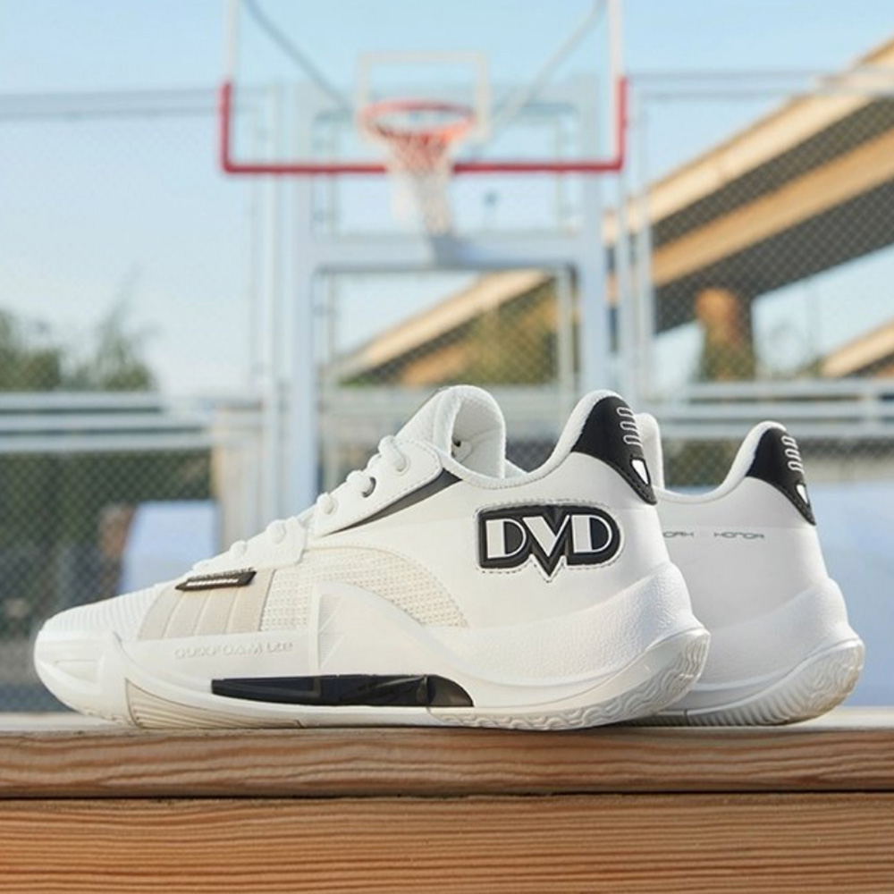 361° Slip Resistant Abrasion Resistant Low top Basketball Shoes Men’s White Black
