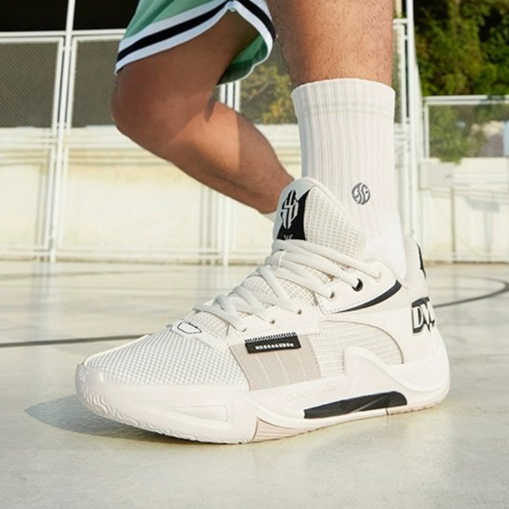 361° Slip Resistant Abrasion Resistant Low top Basketball Shoes Men’s White Black