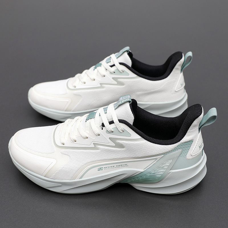 361° Wander Slip Resistant And Breathable Low top Casual Running Shoes Men’s White Green