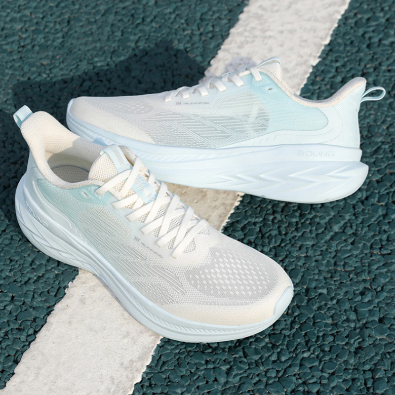 361° Slip Resistant, Abrasion Resistant, Breathable Low top Casual Running Shoes Men’s White Blue
