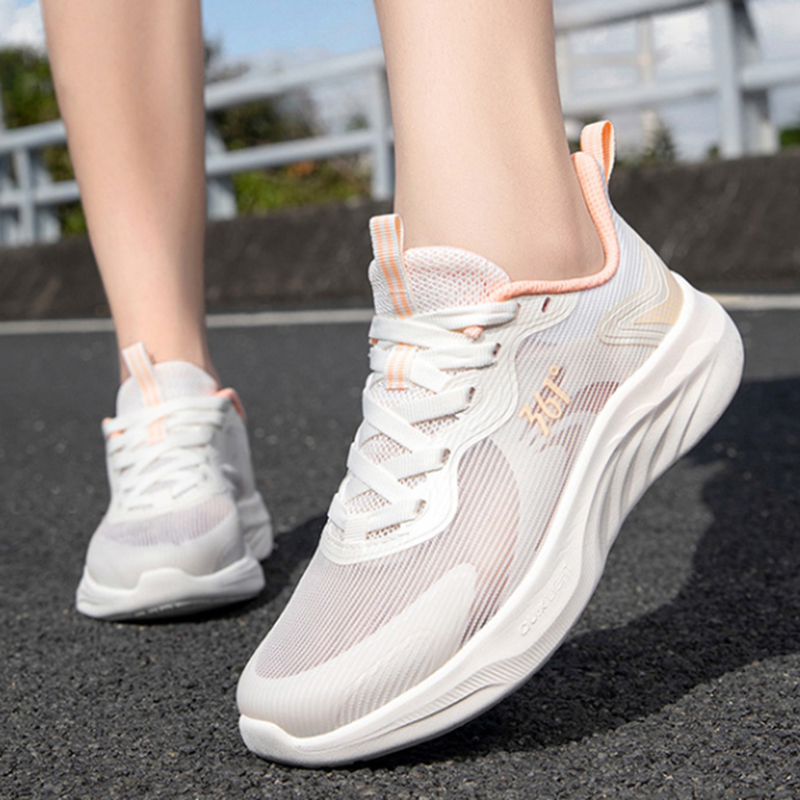 361° Abrasion Resistant Breathable Low top Casual Running Shoes Women’s White
