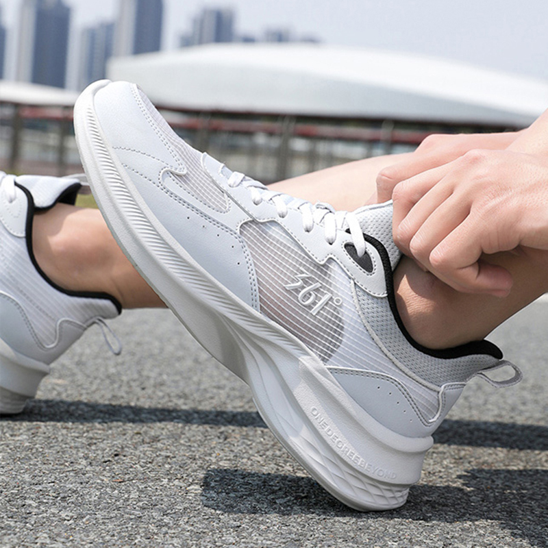 361° Slip Resistant Abrasion Resistant Low top Sprint Running Shoes Men’s Gray