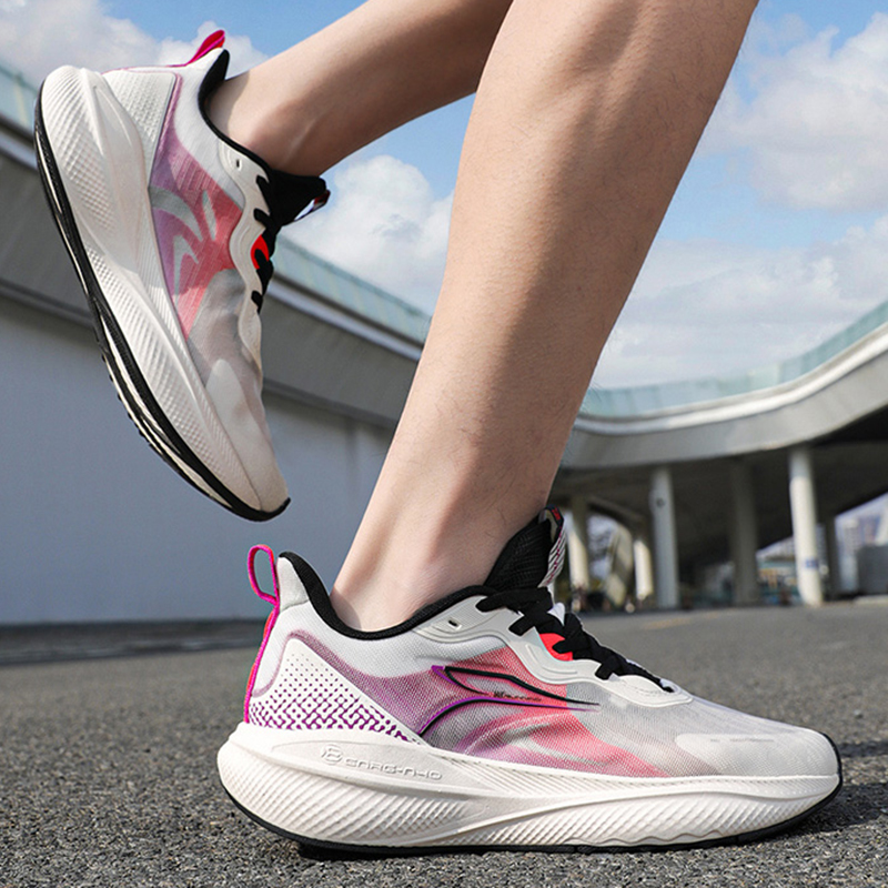 361° Slip Resistant And Breathable Low top Carbon Plate Sprint Running Shoes Men’s White Red Black