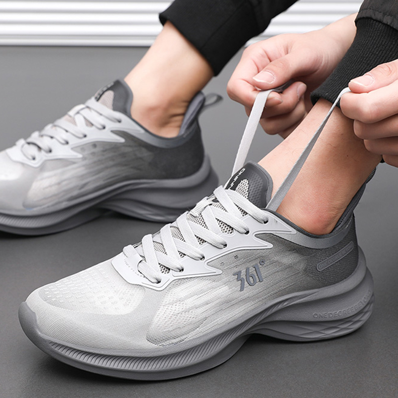 361° ZhuiFeng Slip Resistant, Abrasion Resistant, Breathable Low top Sprint Running Shoes Men’s Cyclic Obsidian Black