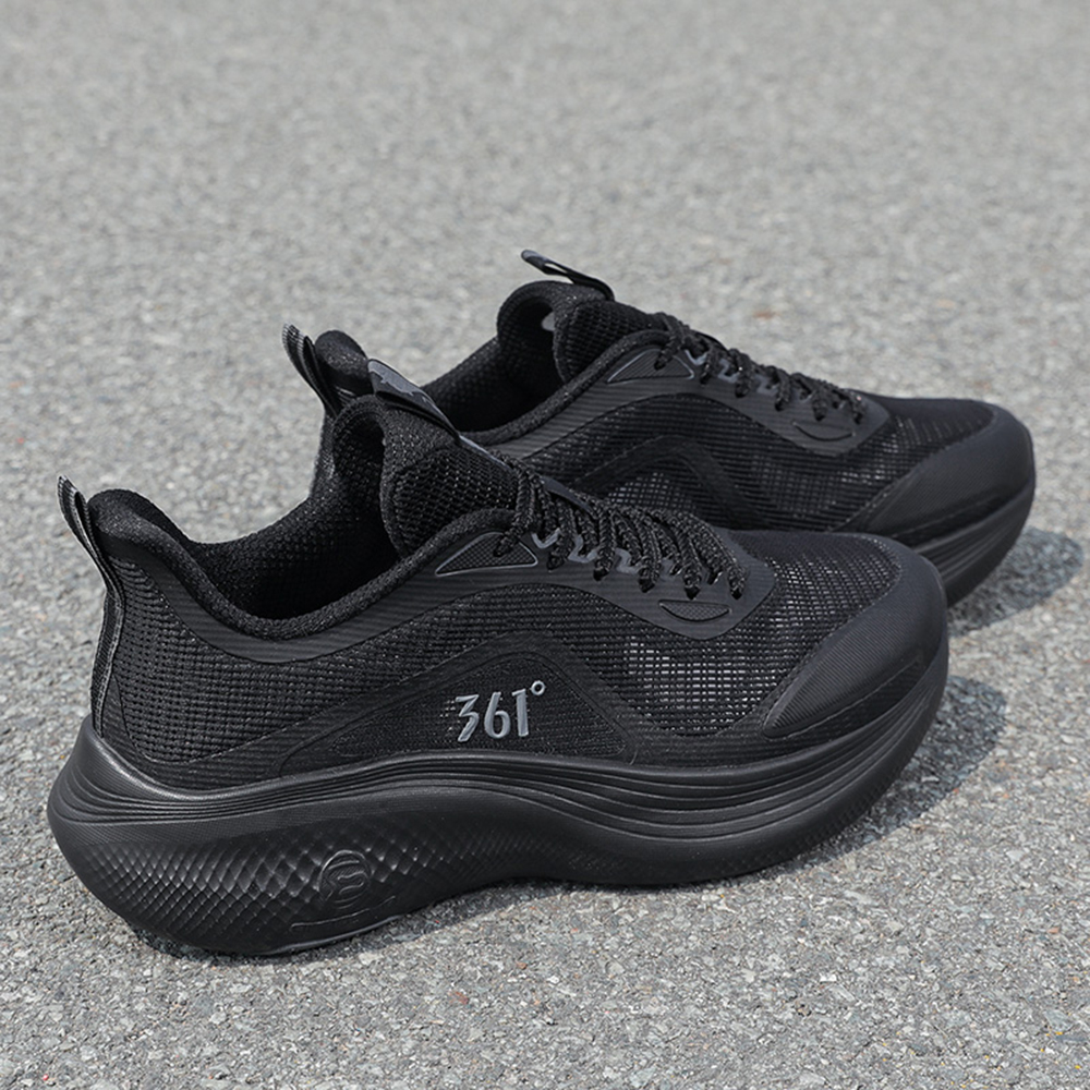 361° Slip Resistant Abrasion Resistant Low top Running Shoes Men’s Black
