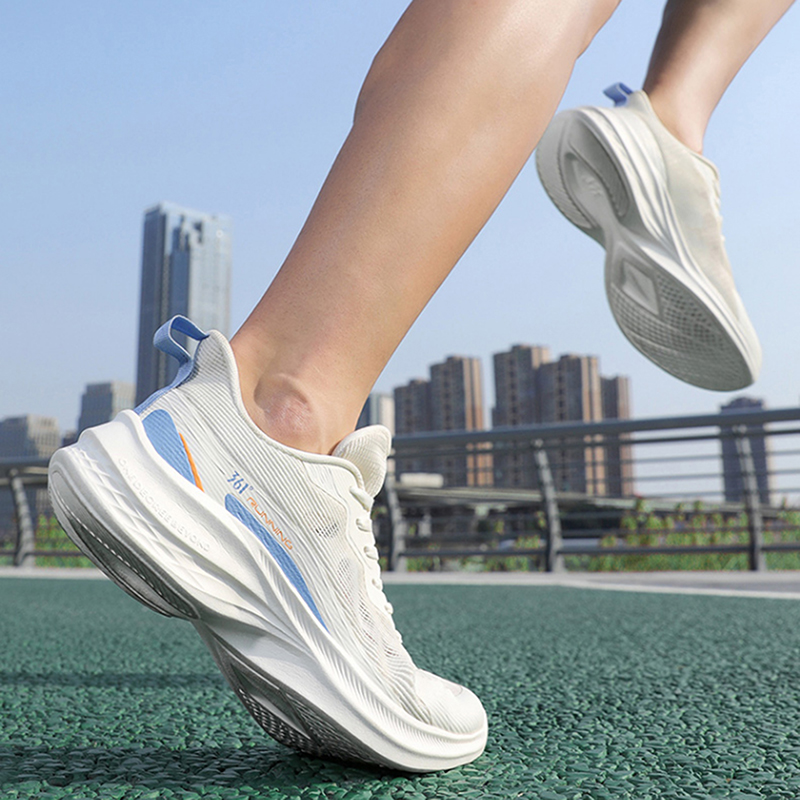 361° Abrasion Resistant Breathable Low top City Commuting Running Shoes Men’s White Blue