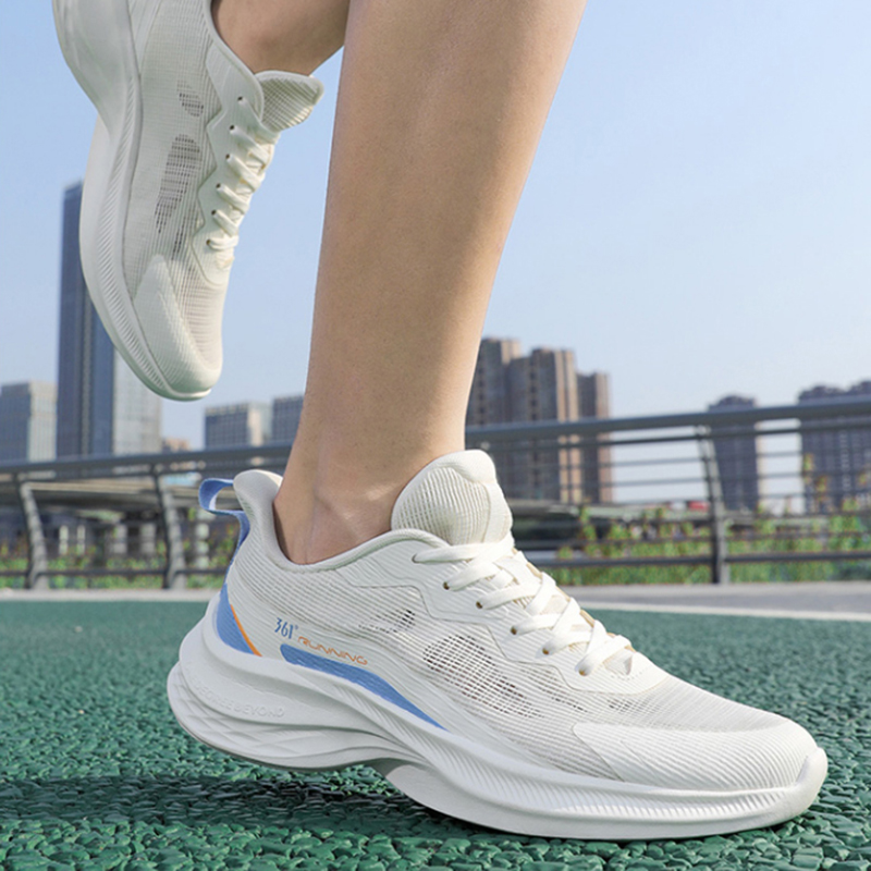361° Abrasion Resistant Breathable Low top City Commuting Running Shoes Men’s White Blue