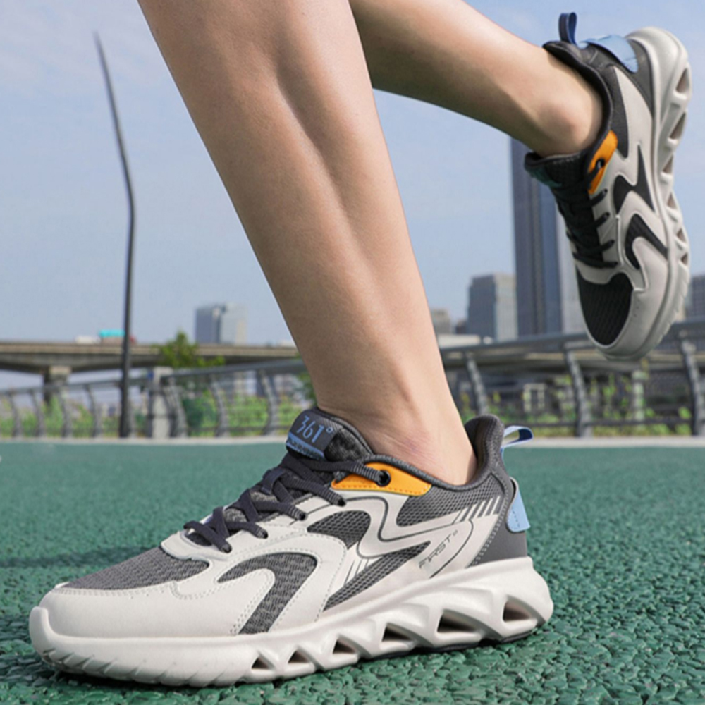 361° Cushioning Breathable Low top Casual Running Shoes Men’s Gray
