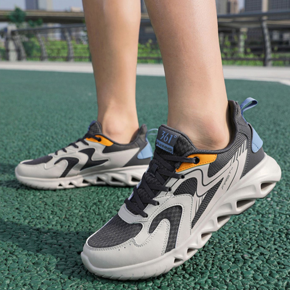 361° Cushioning Breathable Low top Casual Running Shoes Men’s Gray