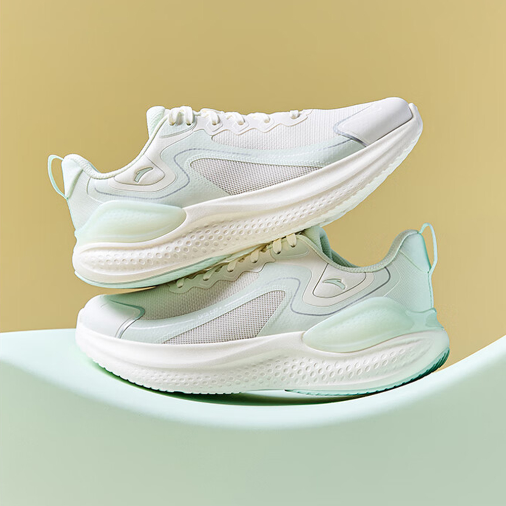 Anta Yunduan Cushioning Rebound Cushioning Rebound Low top Casual Running Shoes Women’s White Green