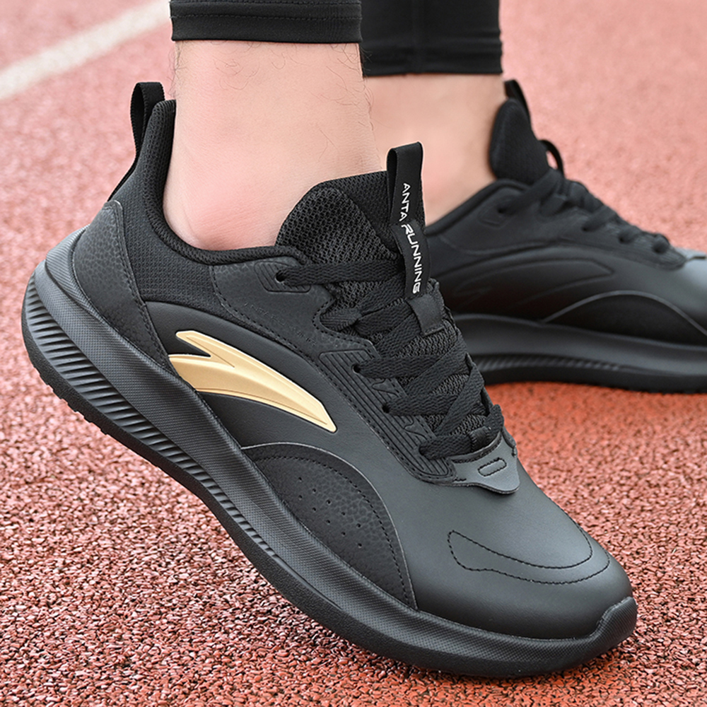 Anta Cushioning Waterproof Low top Casual Running Shoes Men’s Black