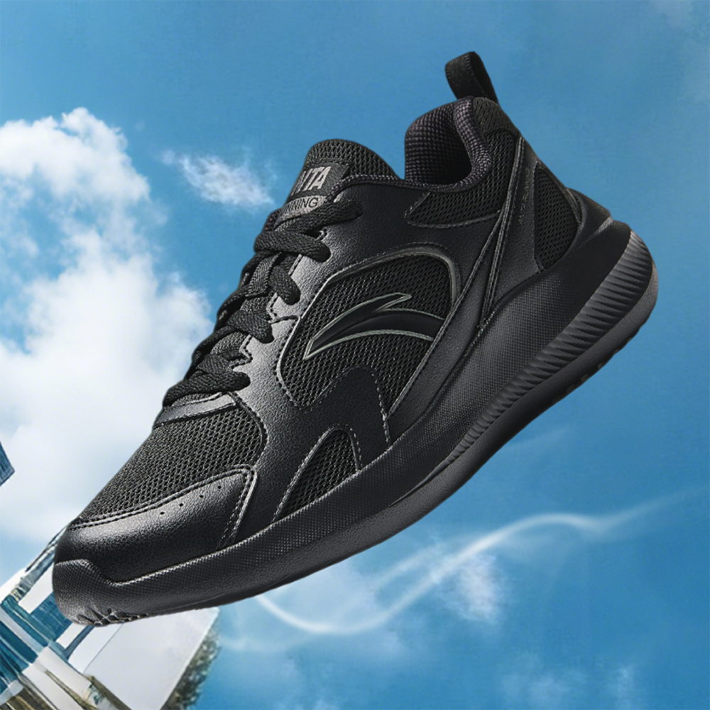 Anta Cushioning Breathable Low top Casual Running Shoes Men’s Black