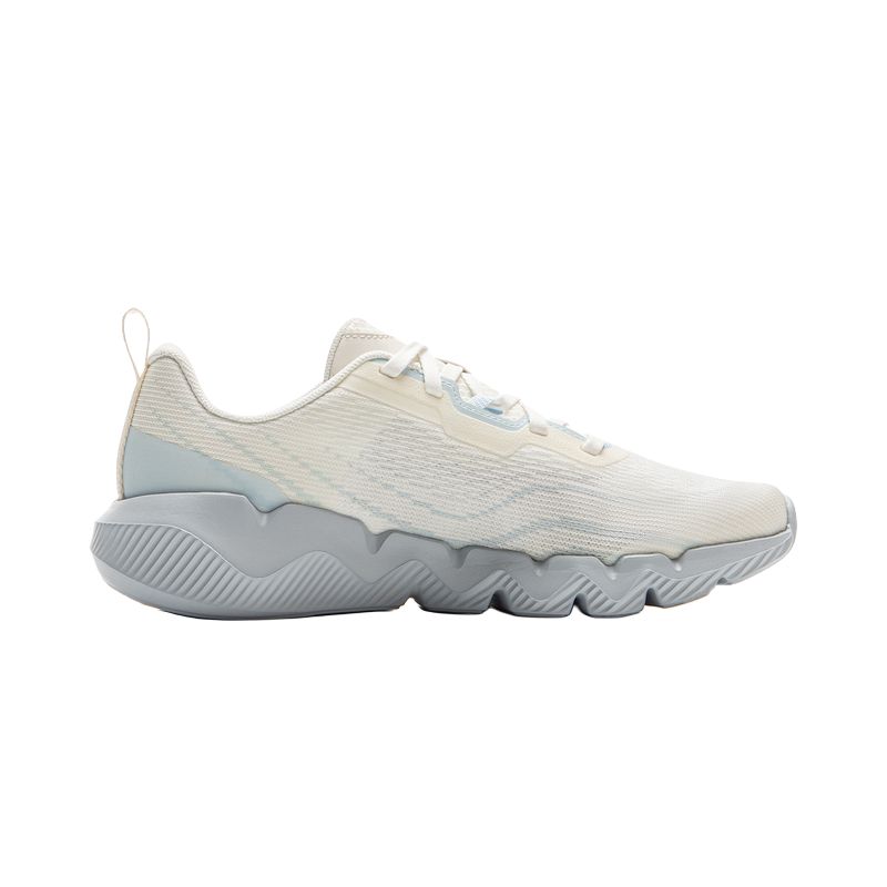 Li Ning Cushioning Rebound Abrasion Resistant Low top Casual Running Shoes Women’s Beige Blue