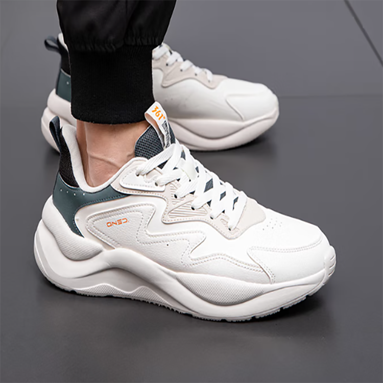 361° Wear resistant And Lightweight Low top Running Shoes Men’s White Gray
