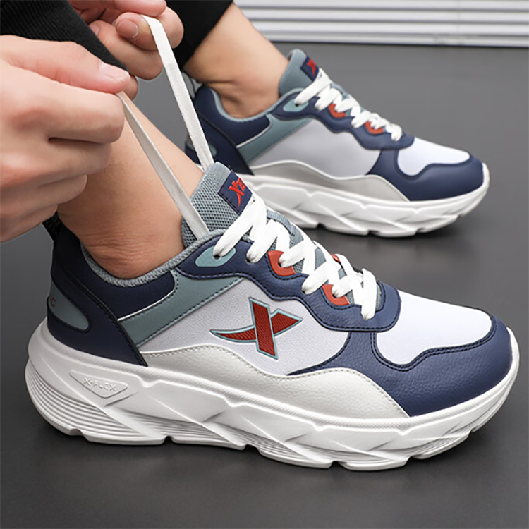 XTEP Cushioning Abrasion Resistant Support Low top Casual Running Shoes Men’s Ink Teal Moonlight Gray Cat Eye Gray