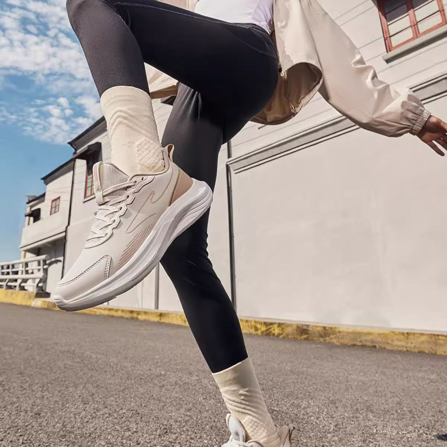 Erke Cushioning Slip Resistant Waterproof Cushioning, Non Slip, And Waterproof Low top Running Shoes Women’s