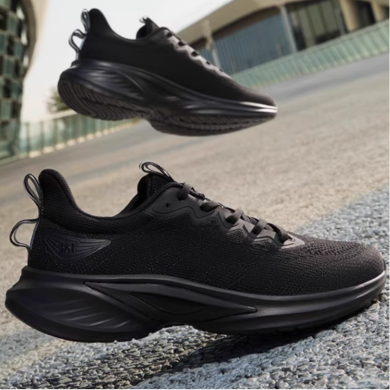 361° Cushioning Slip Resistant Cushioning Slip Resistant Low top Sprint Running Shoes Men’s Black