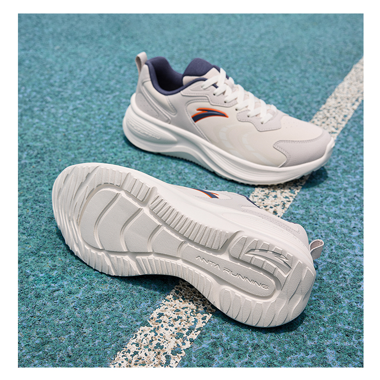 Anta Racing Comfortable And Trendy Textile, Synthetic Leather Slip Resistant Coverage Rebound Low top Running Shoes