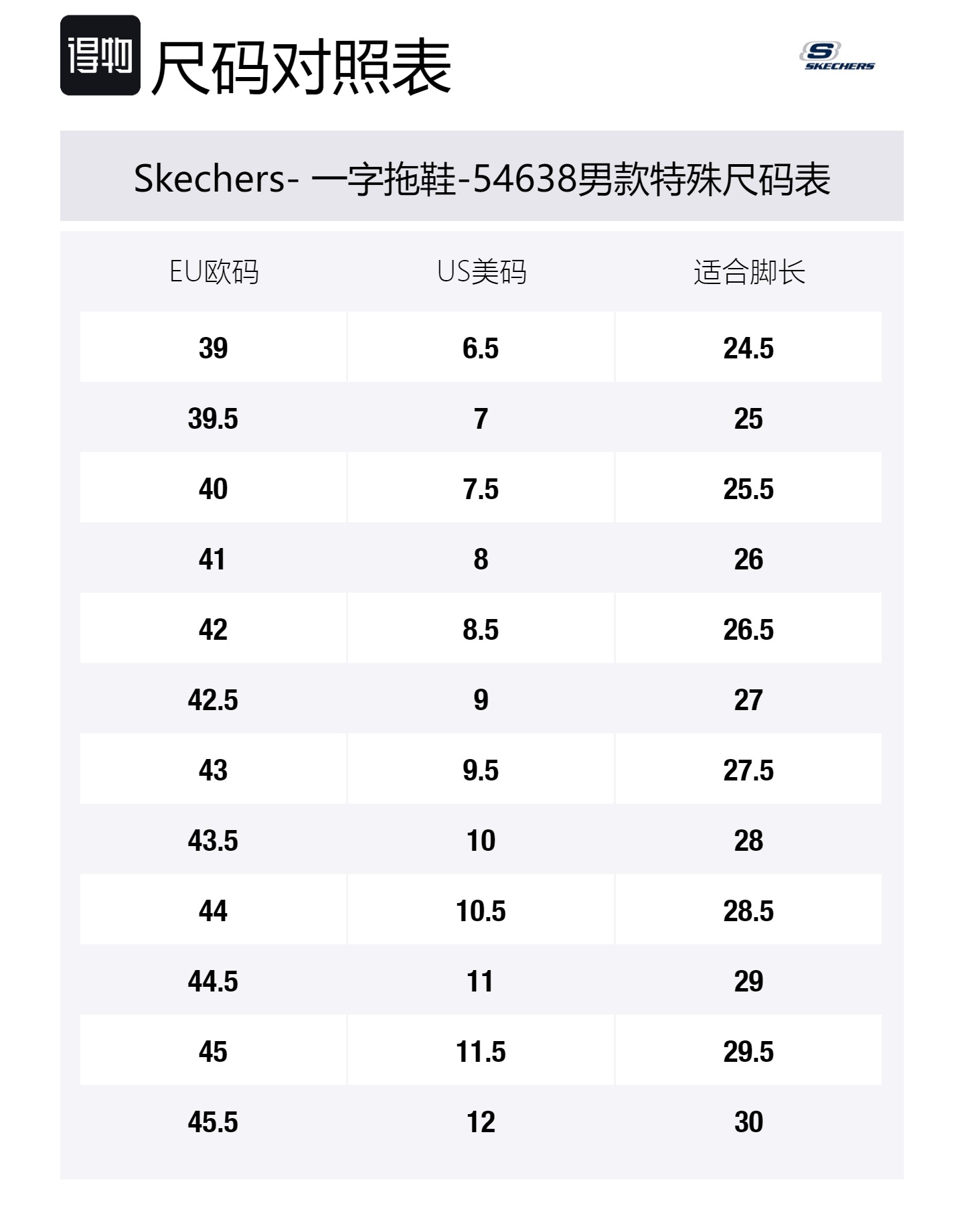 Size Table