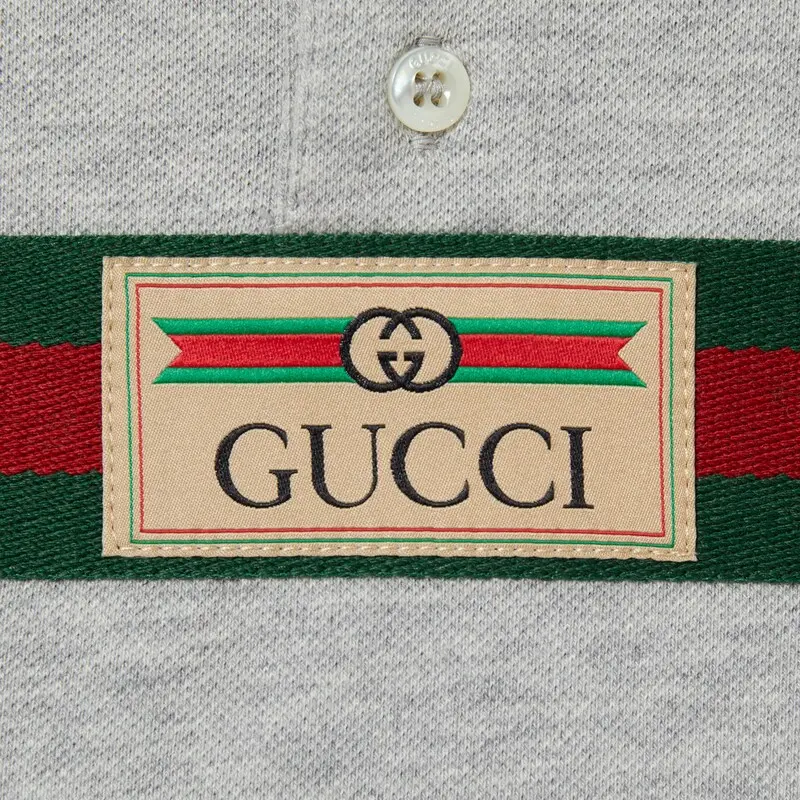 Унисекс поло Gucci T SS24 Polo (серое) — фото 3