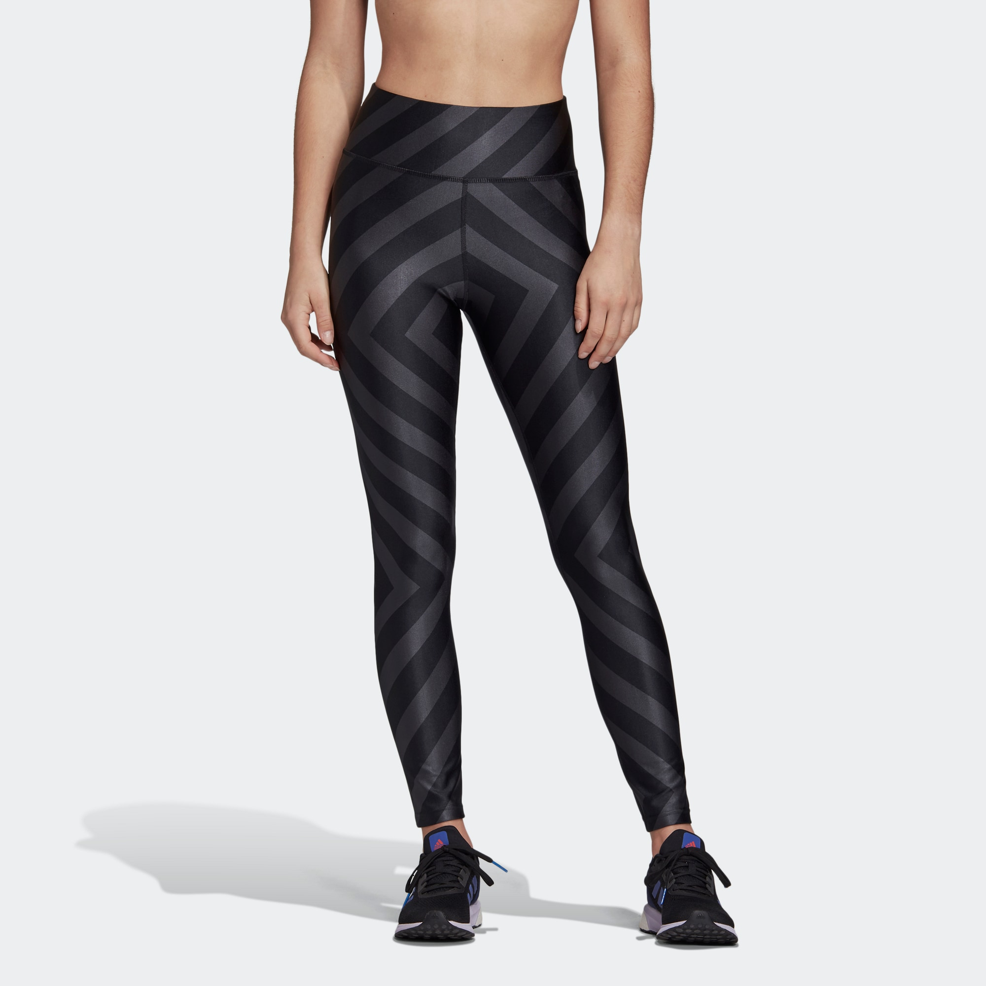 Adidas Allover Graphic 7/8 Tights Sports Pants Women’s Black