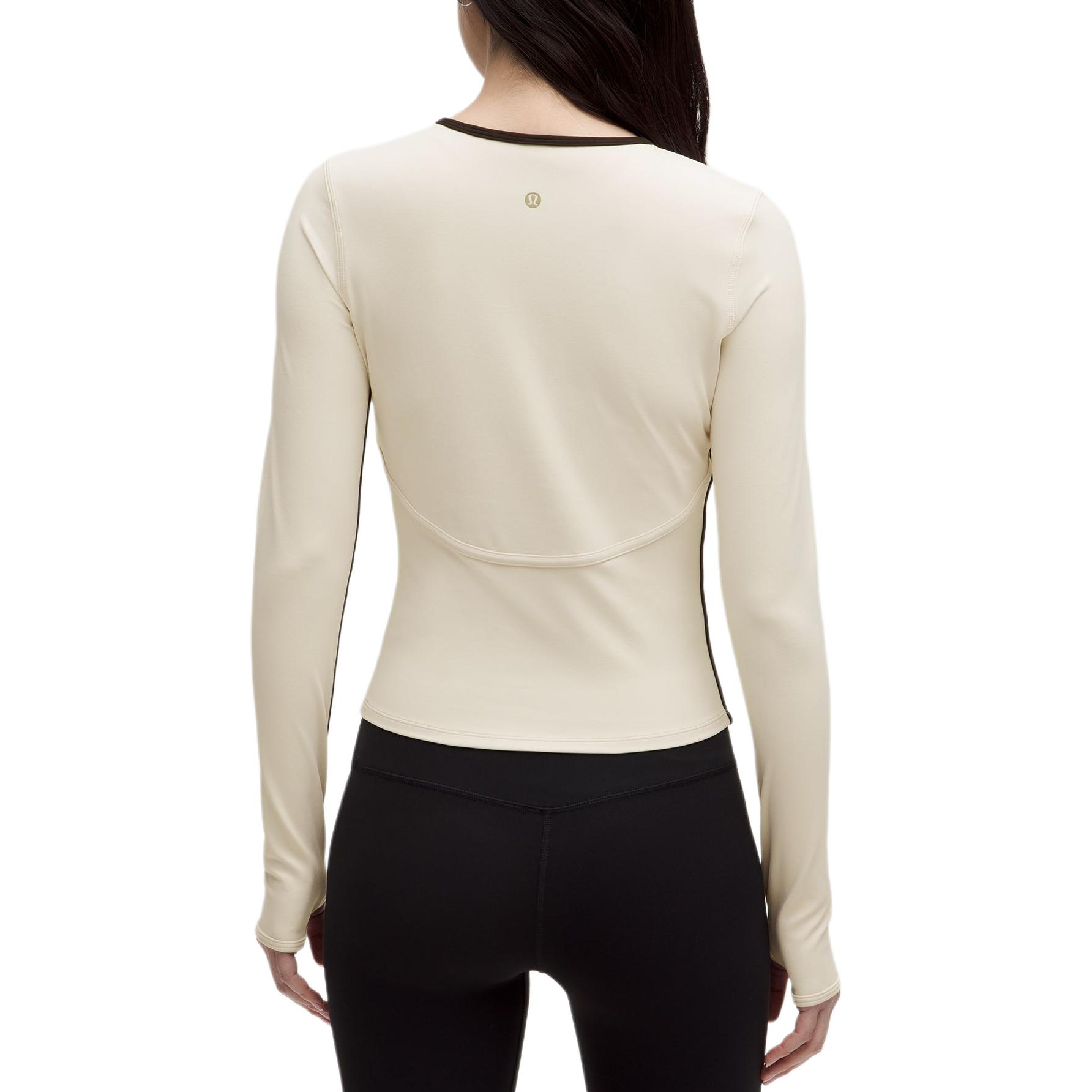 Lululemon Nulu™ T Shirt Women’s Light Ivory/black