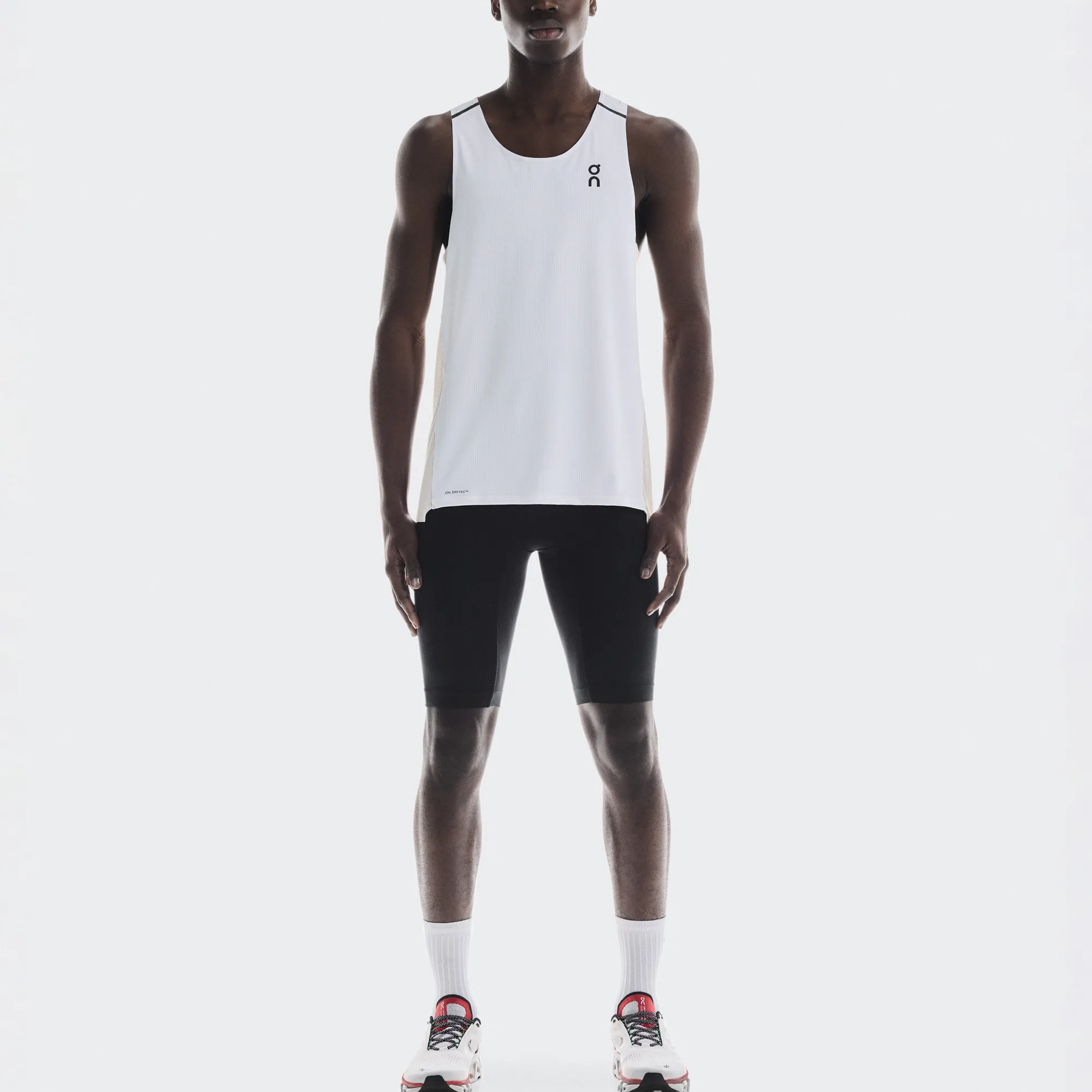On Performance Running Tank Top Men’s White/Silver