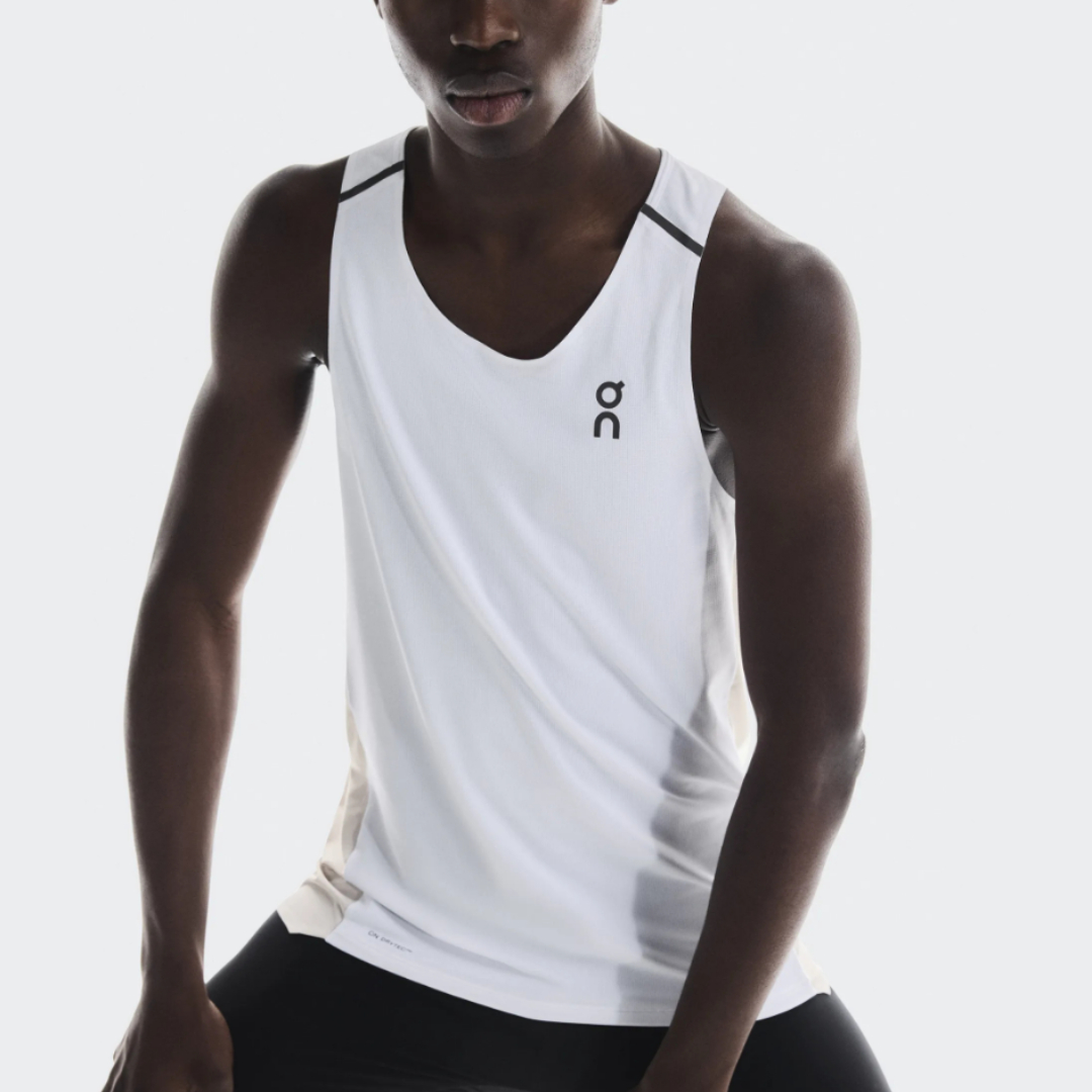 On Performance Running Tank Top Men’s White/Silver