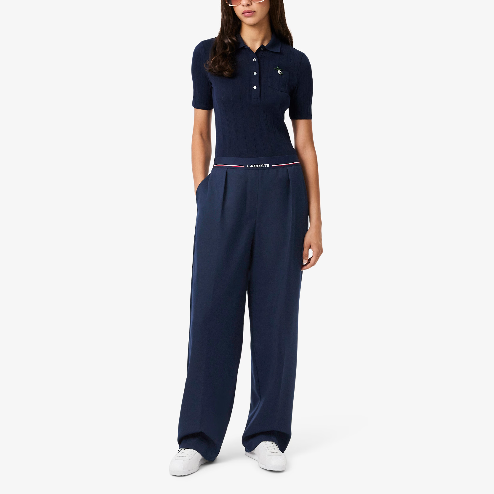 Женские штаны Lacoste (серые) — фото 4