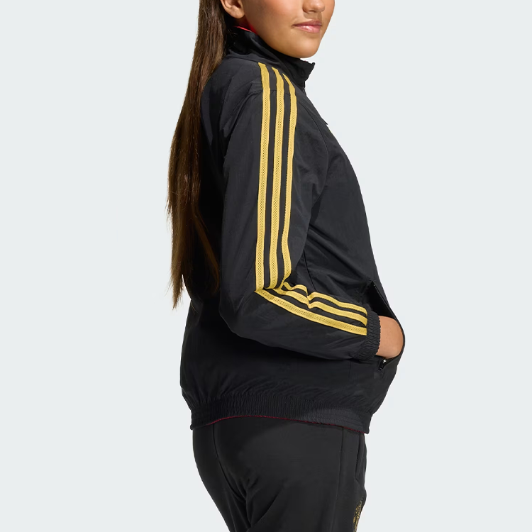Детская куртка adidas Manchester United (красно-черная) — фото 8