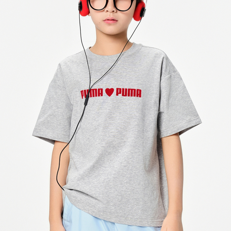 Детская футболка PUMA Sportstyle (серая) — фото 2