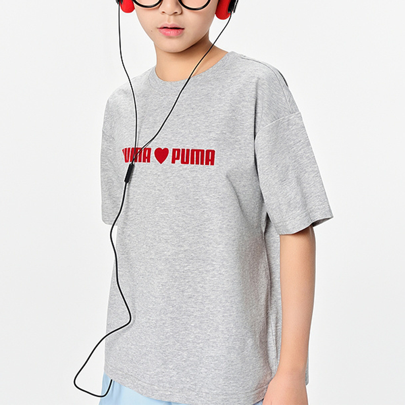 Детская футболка PUMA Sportstyle (серая) — фото 3