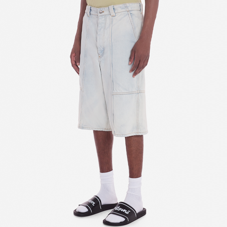 Мужские шорты Maison Kitsune SS24 (голубые) — фото 4