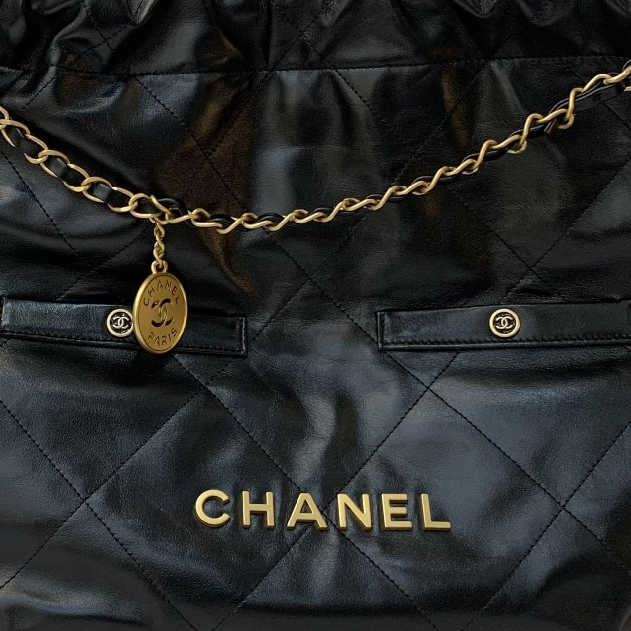 Женская сумка Chanel 24B (черная) — фото 4