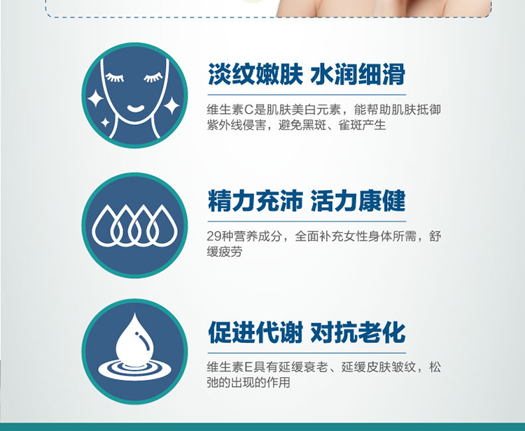 【香港直郵】 德國 奧適寶 女士複合營養綜合維生素沖劑30包/盒 29種微量元素 養膚嫩白 活力充沛 緩解精神壓力