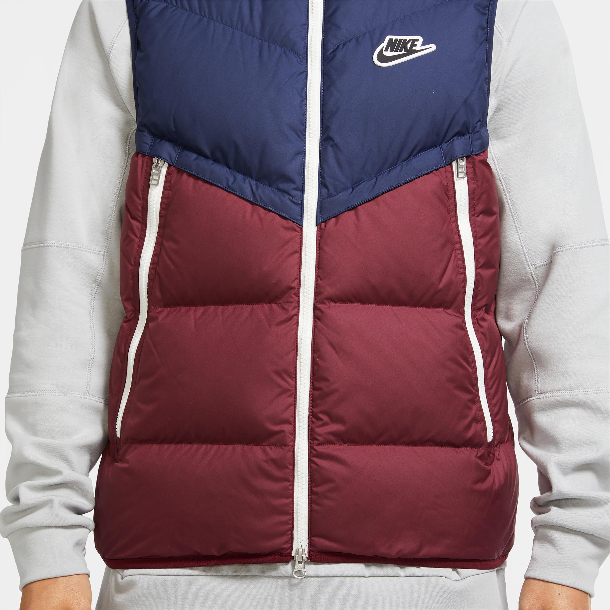 Мужская куртка Nike Sportswear Down-Fill Windrunner Shield (сине-красная) — фото 4