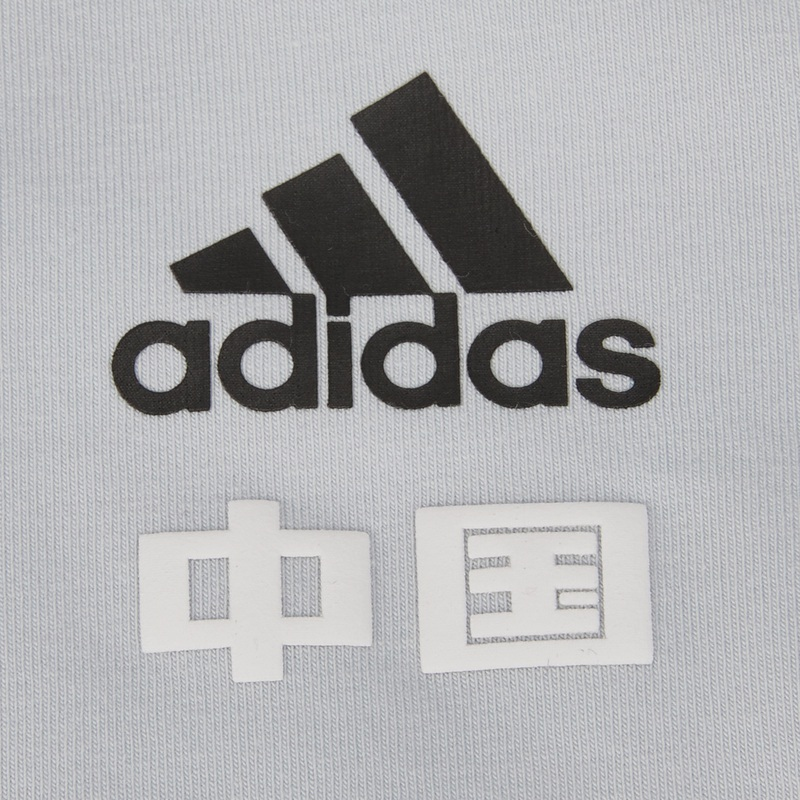 Женская футболка adidas China Tee W 2 T (сине-серая) — фото 6