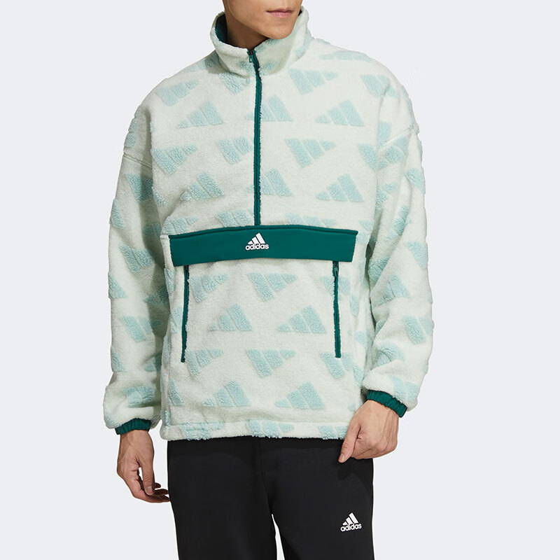 Мужская куртка adidas (салатовая) — фото 3