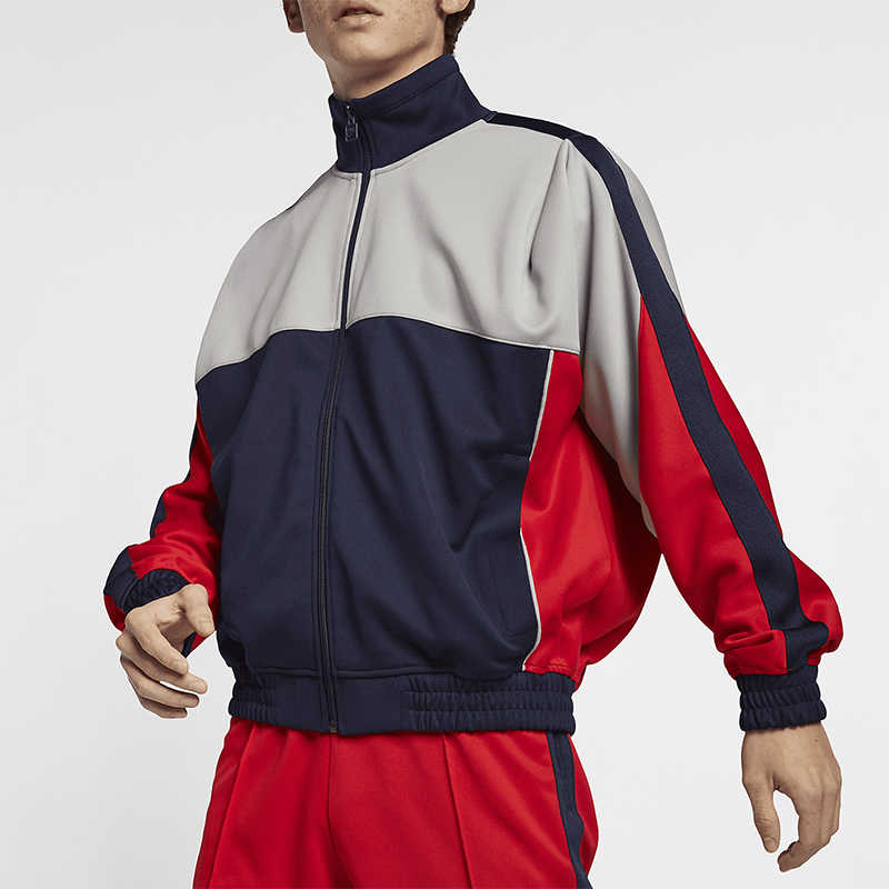 Мужская куртка Nike x MARTINE ROSE TRACK JACKET (красно-синяя) — фото 2