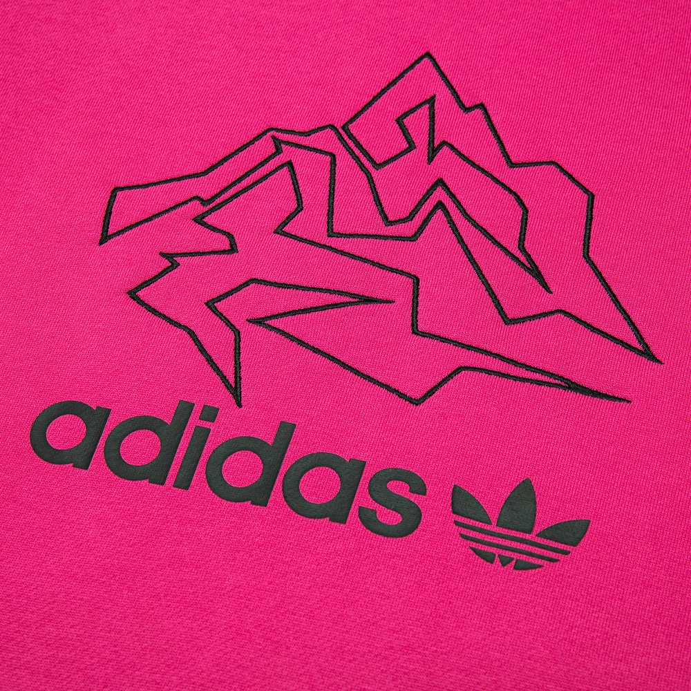 Мужское худи adidas originals Adv Crew (розовое) — фото 4